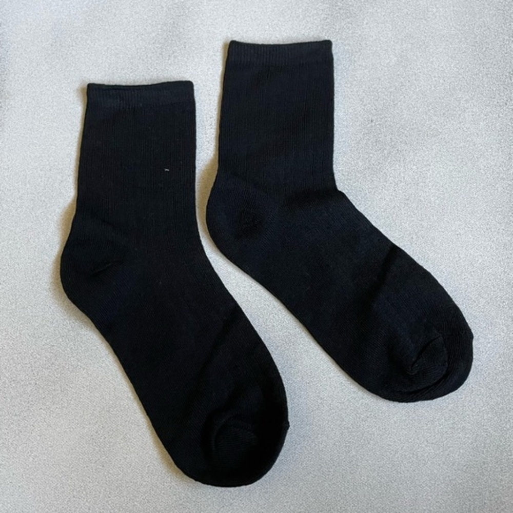 NEW Men’s Low-cut Ankle Socks (Solid Black, Onepair/Onesize)